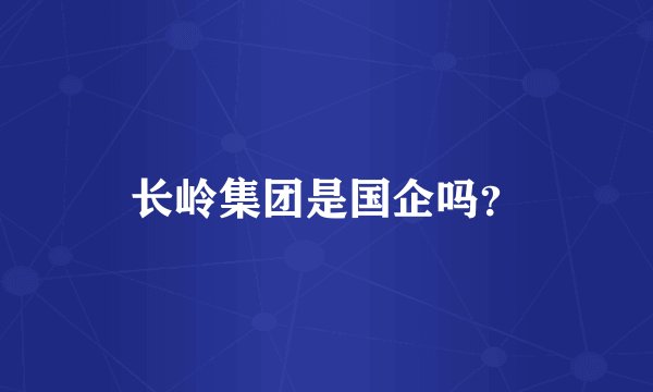 长岭集团是国企吗？