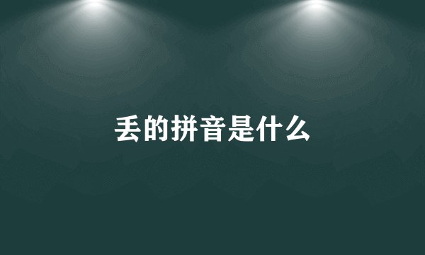 丢的拼音是什么