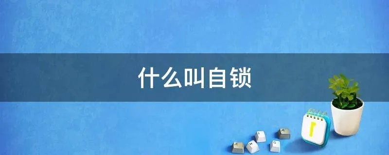 什么叫自锁