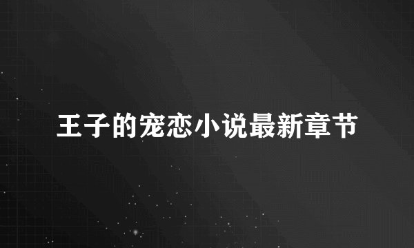 王子的宠恋小说最新章节