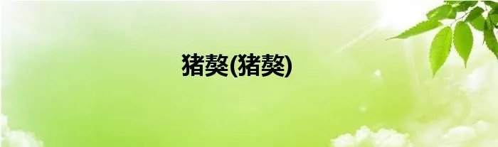 猪獒(猪獒)