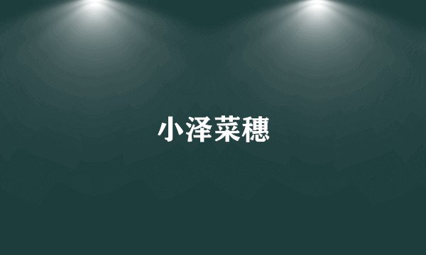 小泽菜穗