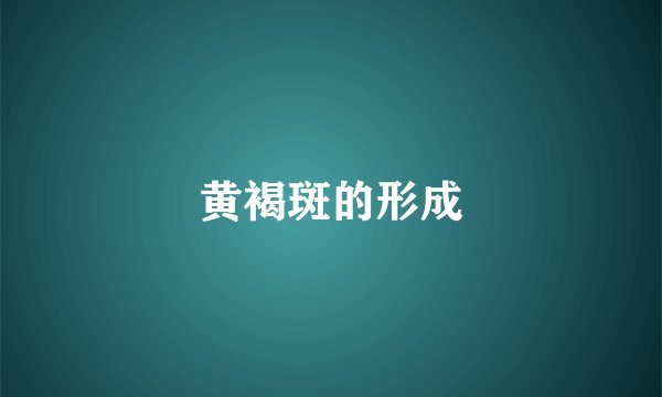 黄褐斑的形成