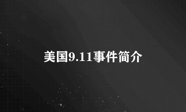 美国9.11事件简介