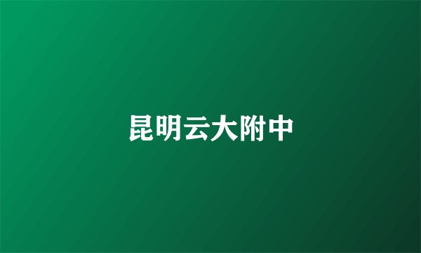 昆明云大附中