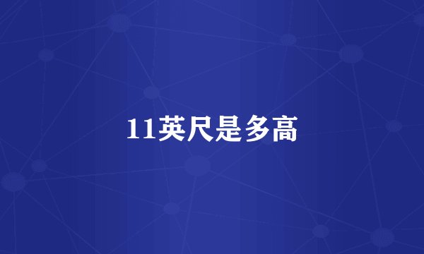 11英尺是多高