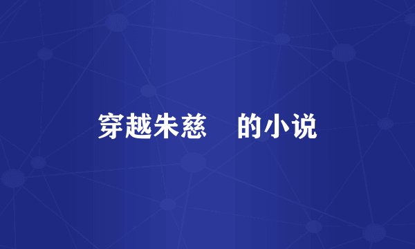 穿越朱慈烺的小说