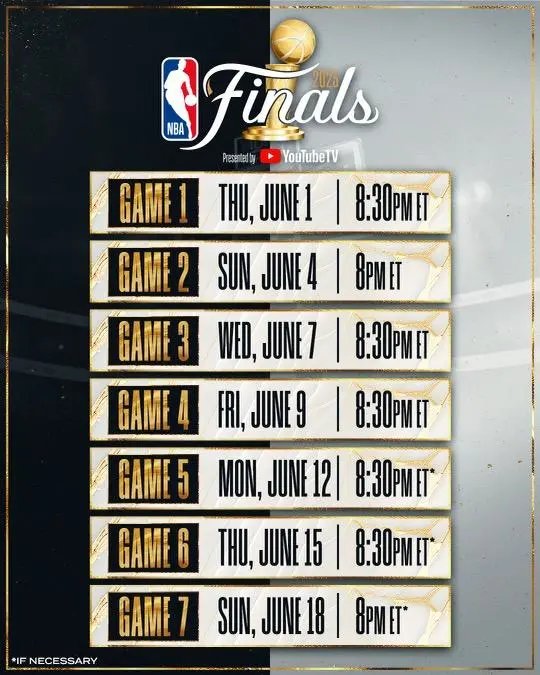 2023nba总决赛几号开始 nba总决赛时间表