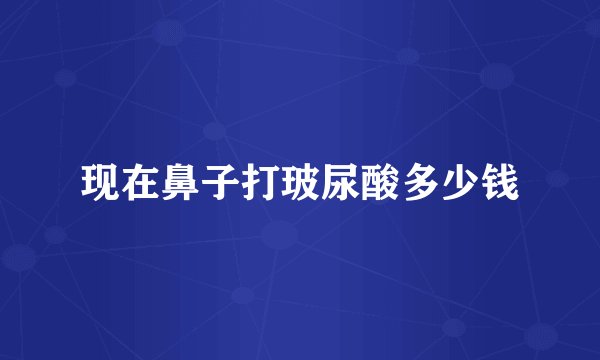 现在鼻子打玻尿酸多少钱