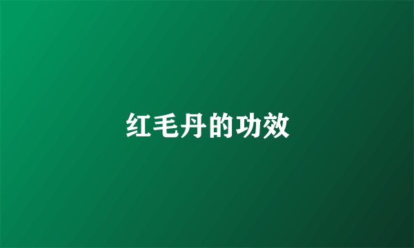 红毛丹的功效