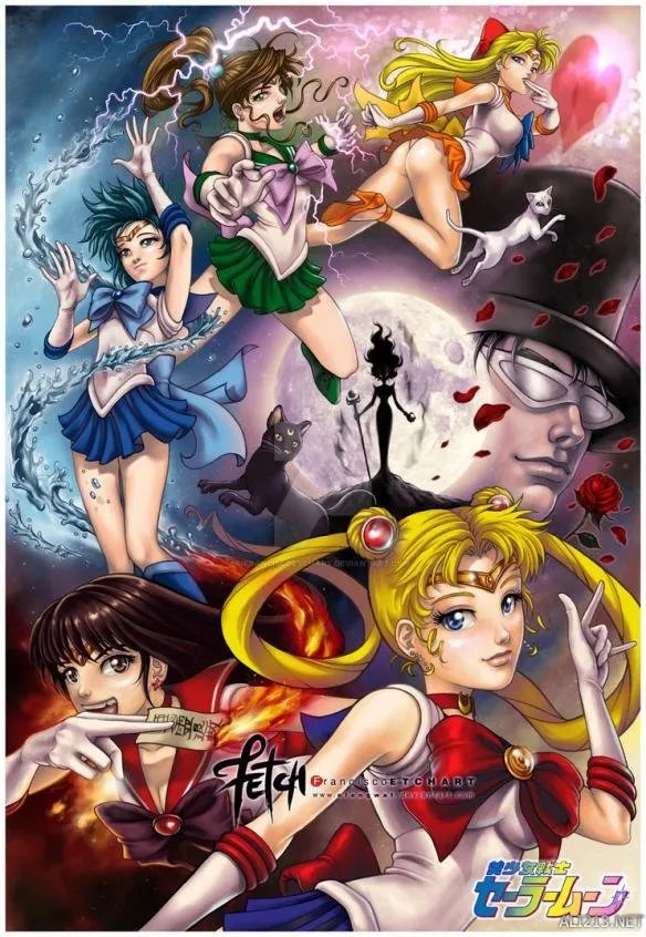 小姐姐们画风突变！《美少女战士》精彩同人作品赏析