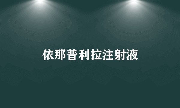 依那普利拉注射液