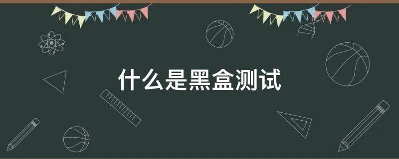 什么是黑盒测试
