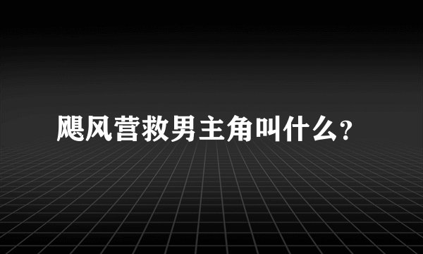 飓风营救男主角叫什么？