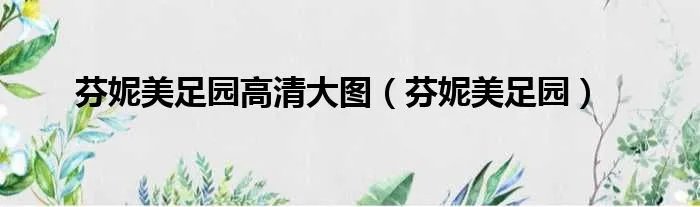 芬妮美足园高清大图（芬妮美足园）