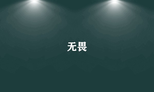 无畏