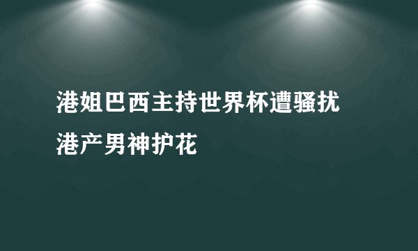 港姐巴西主持世界杯遭骚扰 港产男神护花