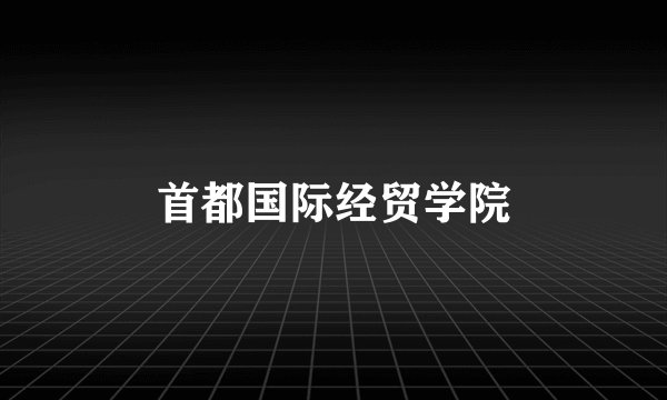 首都国际经贸学院