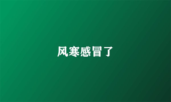 风寒感冒了