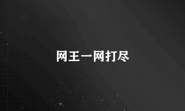 网王一网打尽