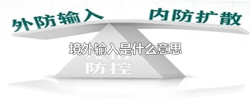 境外输入是什么意思